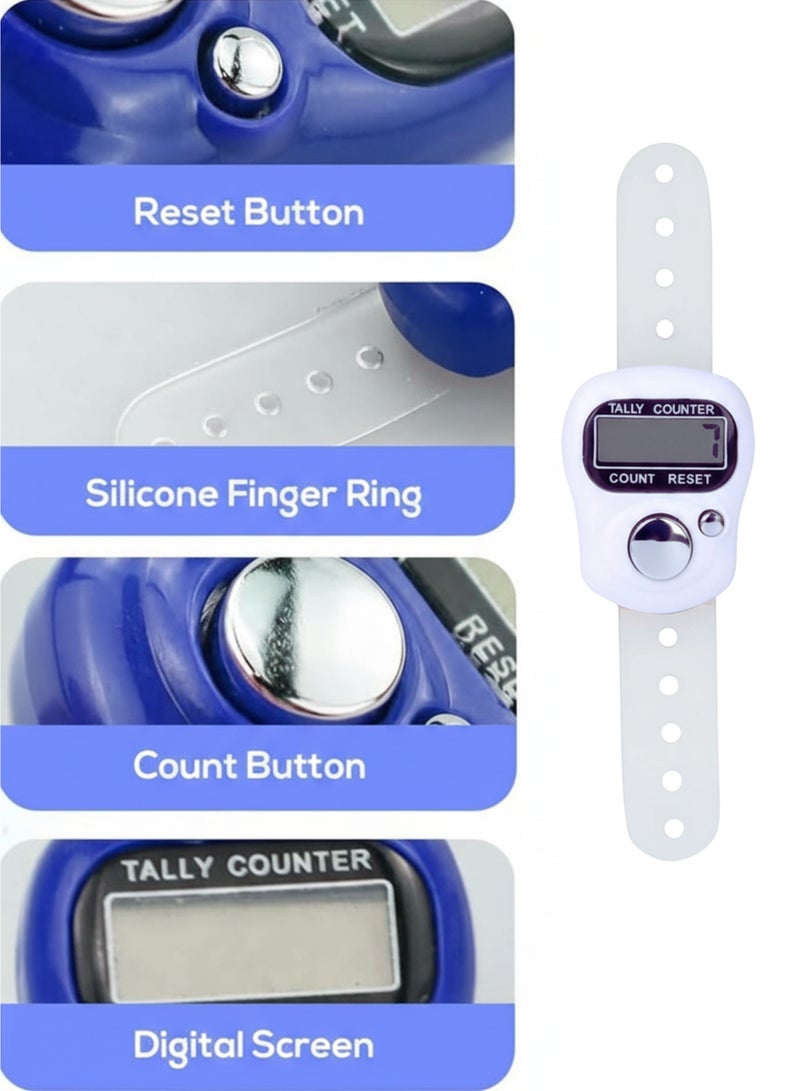 vexa pro 3pcs Digital Tasbih Counter with LCD Display & Adjustable Finger Strap – Electronic Zikr & Tally Clicker - Image 4